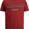 Jack & Jones Plus Tričko námořnická modř / bílá / jasně červená