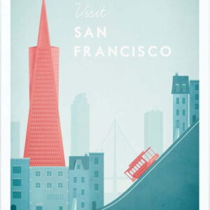 Plakát Travelposter San Francisco