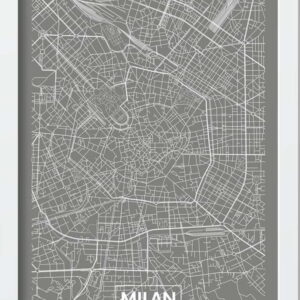 Plakát v rámu 40x55 cm Milan – Wallity. Nejlepší citáty o lásce