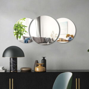 Samolepka na zeď 26x26 cm Half-moon Mirror – Ambiance. Nejlepší citáty o lásce