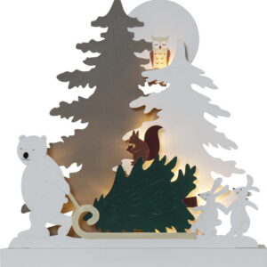 Bílá světelná dekorace s vánočním motivem Forest Friends – Star Trading. Nejlepší citáty o lásce