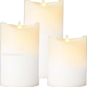 LED svíčky v sadě 3 ks (výška 15 cm) Sara Exclusive – Sirius. Nejlepší citáty o lásce