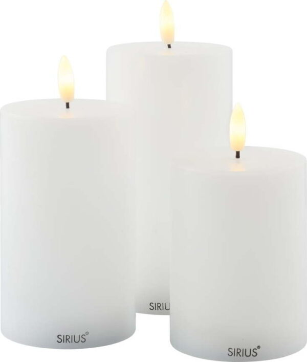 LED svíčky v sadě 3 ks (výška 15 cm) Sille Rechargeable – Sirius. Nejlepší citáty o lásce