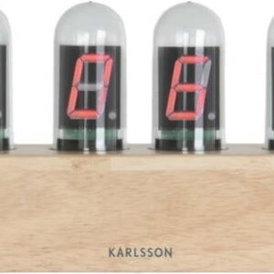 Digitální hodiny na dřevěném podstavci Karlsson Cathode. Nejlepší citáty o lásce