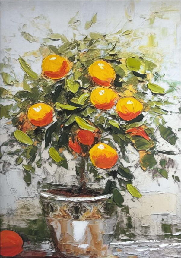 Obraz s ručně malovanými prvky 70x100 cm Oranges – Styler. Nejlepší citáty o lásce