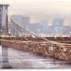 Obraz Styler Canvas Watercolor New York Bridge