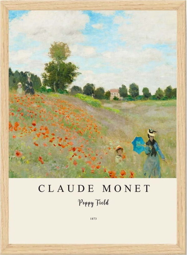 Plakát v rámu 35x45 cm Claude Monet – Wallity. Nejlepší citáty o lásce