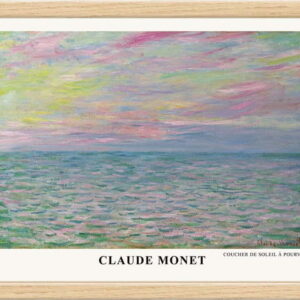 Plakát v rámu 45x35 cm Claude Monet – Wallity. Nejlepší citáty o lásce