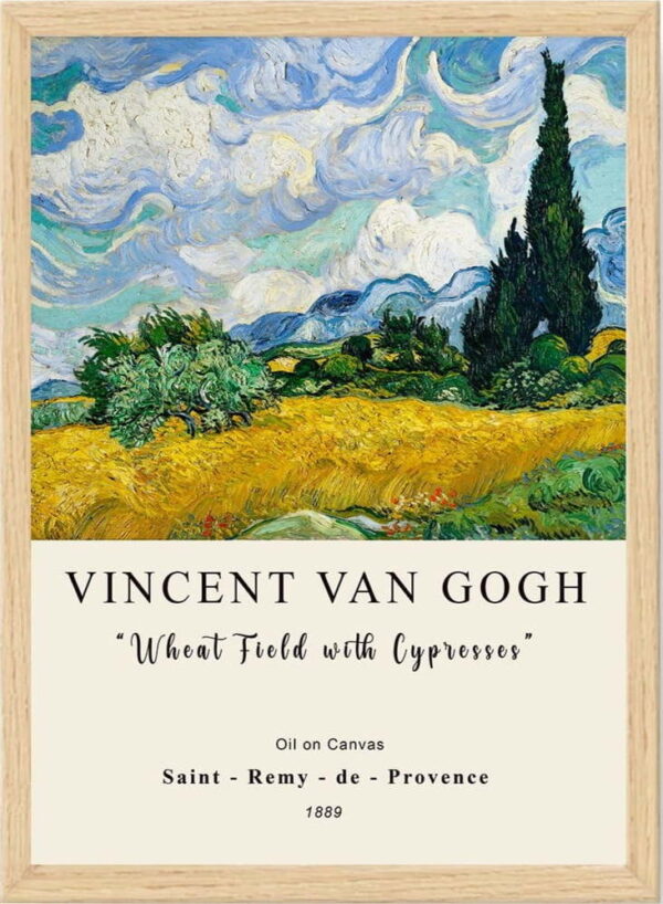 Plakát v rámu 55x75 cm Vincent van Gogh – Wallity. Nejlepší citáty o lásce