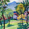 Reprodukce obrazu August Macke - Tegernsee Landscape