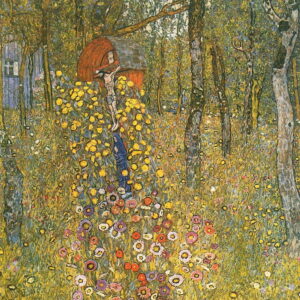 Reprodukce obrazu Gustav Klimt - Farm Garden With Crucifix