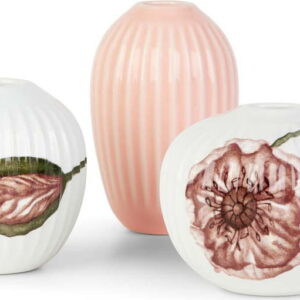 Sada 3 miniaturních porcelánových váz Kähler Design Hammershøi Poppy. Nejlepší citáty o lásce