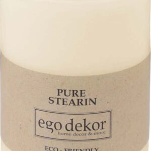 Smetanově bílá svíčka Eco candles by Ego dekor Friendly