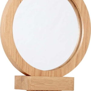 Nástěnné kosmetické zrcadlo s dřevěným rámem ø 14 cm – Hübsch. Nejlepší citáty o lásce
