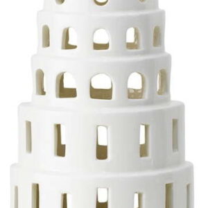 Bílý keramický vánoční svícen Kähler Design Lighthouse