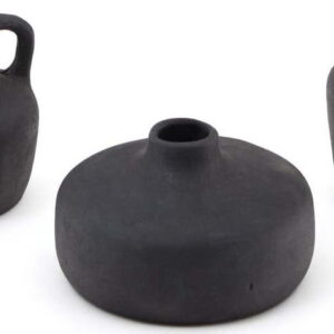 Černé terakotové vázy v sadě 3 ks (výška 6 cm) Sofra – Kave Home. Nejlepší citáty o lásce