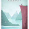 Plakát Travelposter Norway