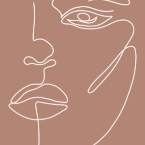 Plakát 29x41 cm Woman Face – Veronika Boulová. Nejlepší citáty o lásce