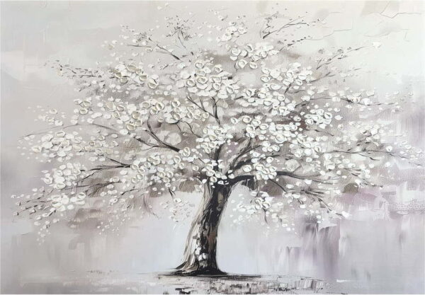 Obraz s ručně malovanými prvky 70x100 cm White Tree – Styler. Nejlepší citáty o lásce