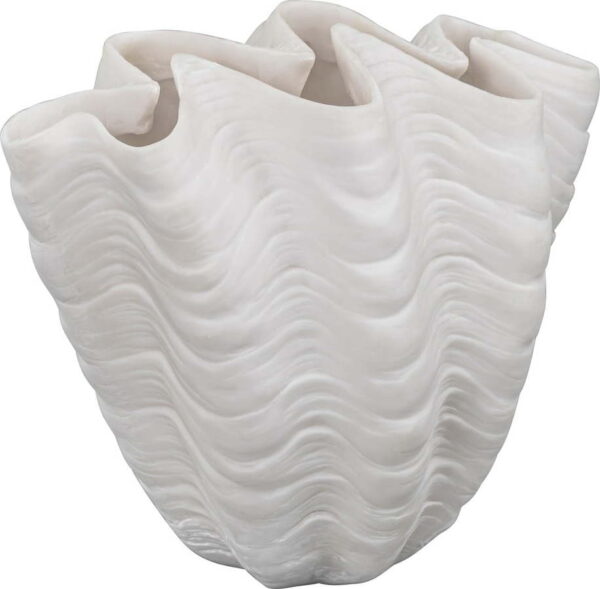 Bílá váza z polyresinu (výška 22 cm) Shell – Mette Ditmer Denmark. Nejlepší citáty o lásce